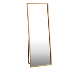 Wooden Full Length Mirror Rectangle Free Standing Black/White/Brown