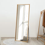 Wooden Full Length Mirror Rectangle Free Standing Black/White/Brown