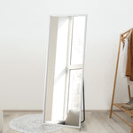 Wooden Full Length Mirror Rectangle Free Standing Black/White/Brown