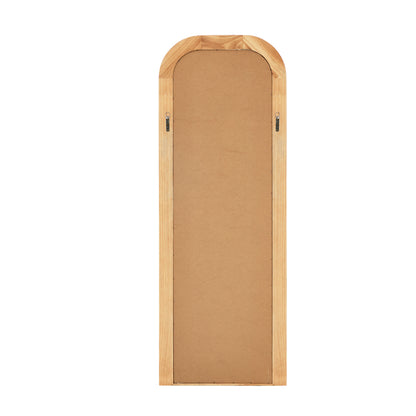 Full Length Arch Mirror 165x60cm Top Round Corner Natural/White/Brown