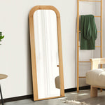 Full Length Arch Mirror 165x60cm Top Round Corner Natural/White/Brown