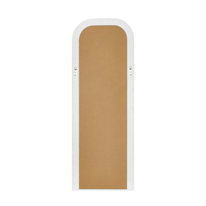 Full Length Arch Mirror 165x60cm Top Round Corner Natural/White/Brown