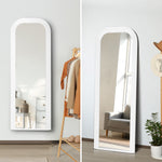 Full Length Arch Mirror 165x60cm Top Round Corner Natural/White/Brown