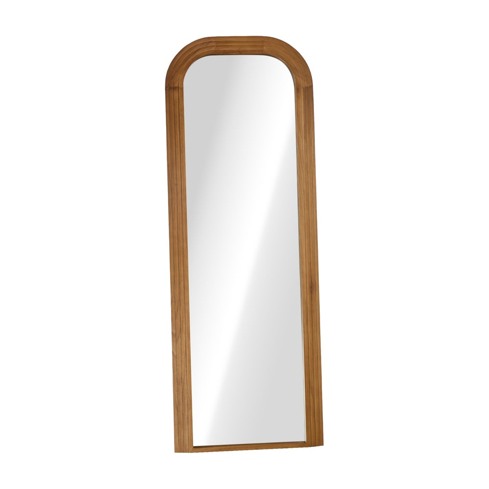 Full Length Arch Mirror 165x60cm Top Round Corner Natural/White/Brown