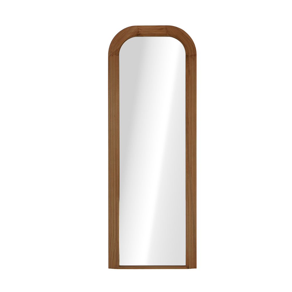 Full Length Arch Mirror 165x60cm Top Round Corner Natural/White/Brown