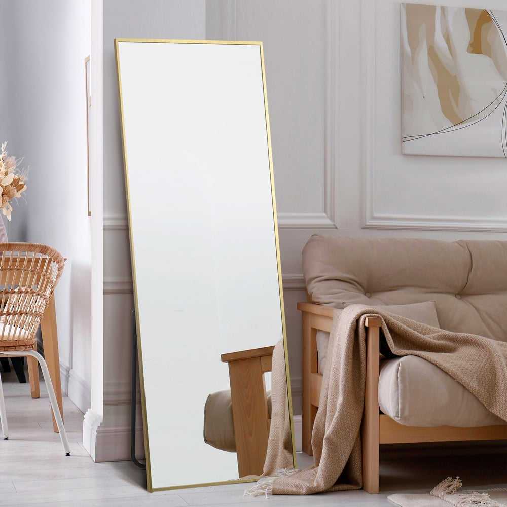 Gold Full Length Mirror Free Standing 166cm | HomeAndLiving - 8