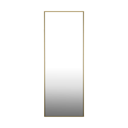 Full Length Mirror Rectangle Free Standing Black/Natural/Gold