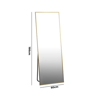 Gold Full Length Mirror Free Standing 166cm | HomeAndLiving - 9