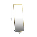 Gold Full Length Mirror Free Standing 166cm | HomeAndLiving