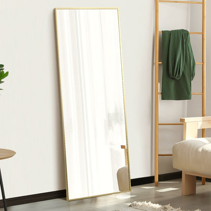 Gold Full Length Mirror Free Standing 166cm | HomeAndLiving