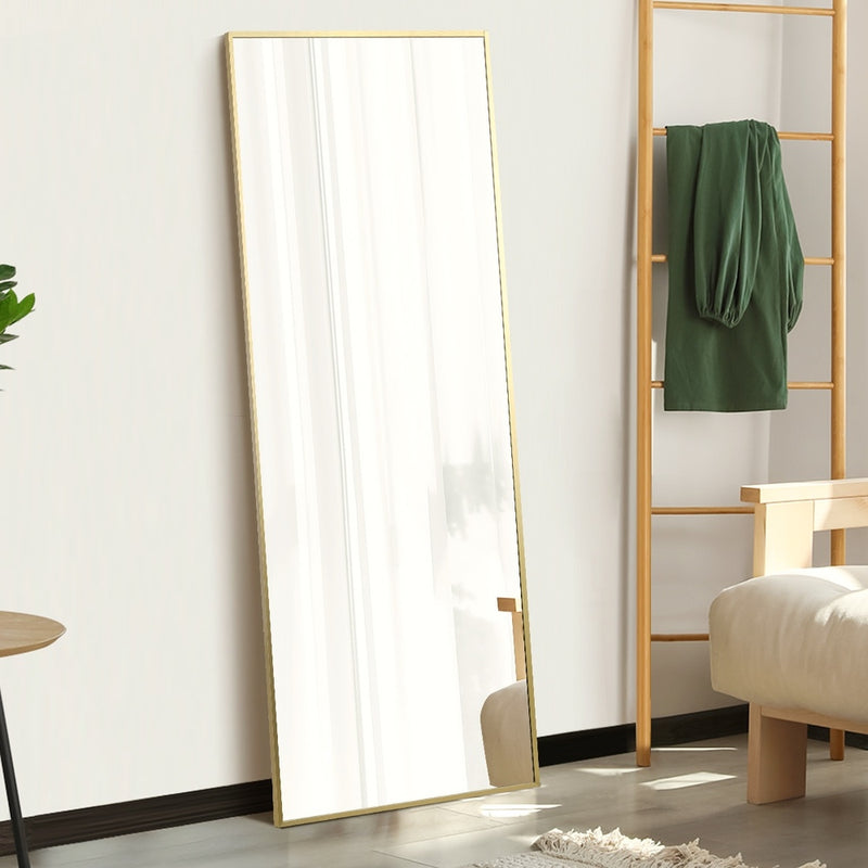 Gold Full Length Mirror Free Standing 166cm | HomeAndLiving