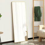 Gold Full Length Mirror Free Standing 166cm | HomeAndLiving