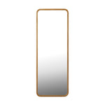 Full Length Mirror Rectangle Free Standing Black/Natural/Gold