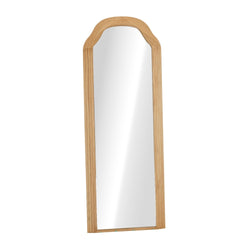 Natural Wood Full Length Floor Mirror 165x60cm Bedroom Makeup Décor