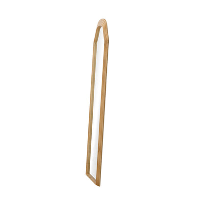 Natural Wood Full Length Floor Mirror 165x60cm Bedroom Makeup Décor
