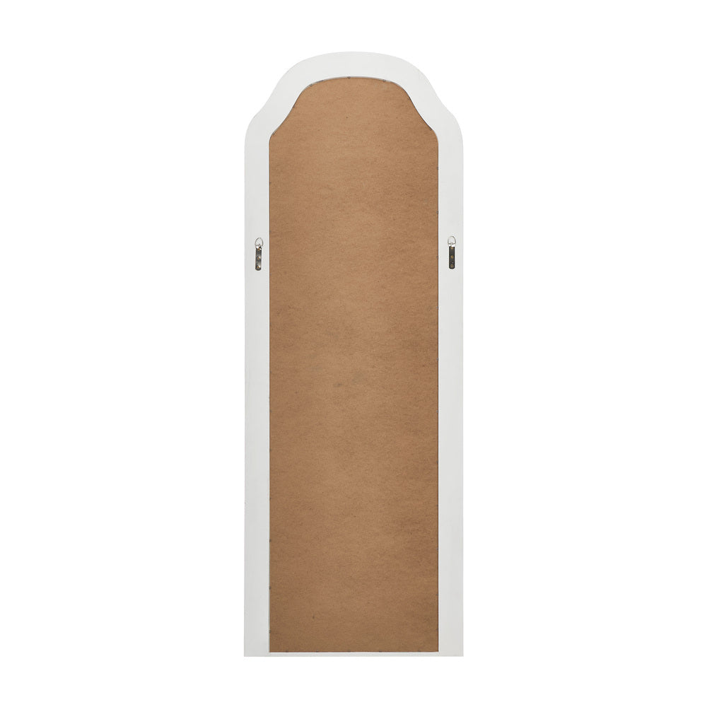 Full Length Makeup Mirror 165x60cm White Wood Frame Bedroom Style