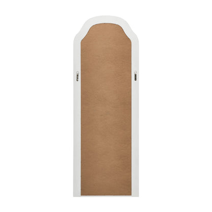 Full Length Makeup Mirror 165x60cm White Wood Frame Bedroom Style