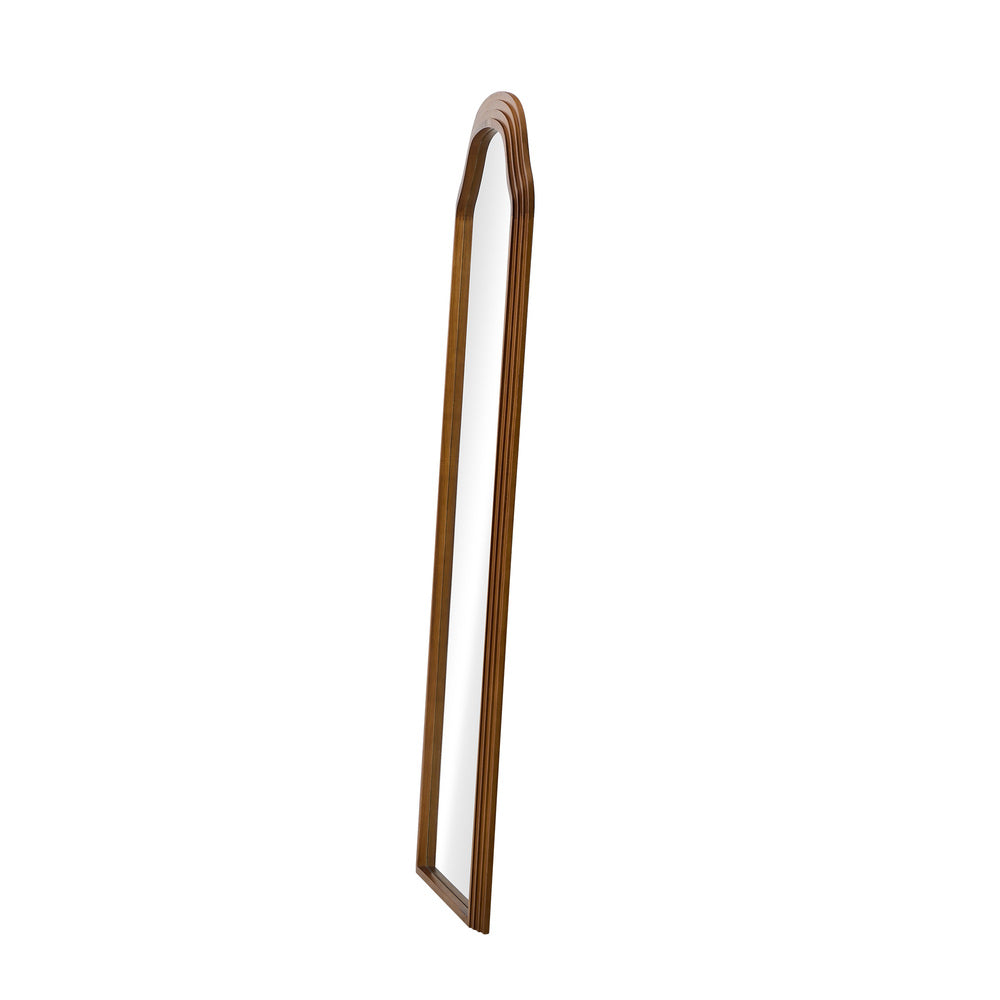 Full Length Makeup Mirror 165x60cm Brown Wood Bedroom Home Décor