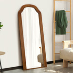 Full Length Makeup Mirror 165x60cm Brown Wood Bedroom Home Décor