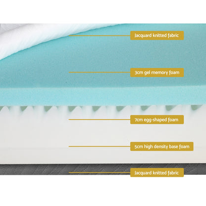 H&L Queen/Double/King/Single Gel-Infused Memory Foam Mattress