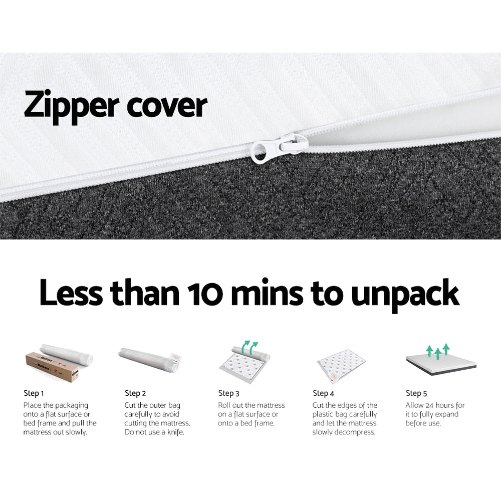 H&L Queen/Double/King/Single Gel-Infused Memory Foam Mattress