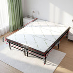 Double Folding Bed Mattress Bamboo Cover | HomeAndLiving