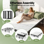 Double Folding Bed Mattress Bamboo Cover | HomeAndLiving
