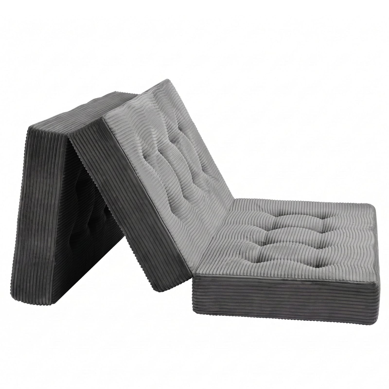 Grey mattress 190x135cm, rear view