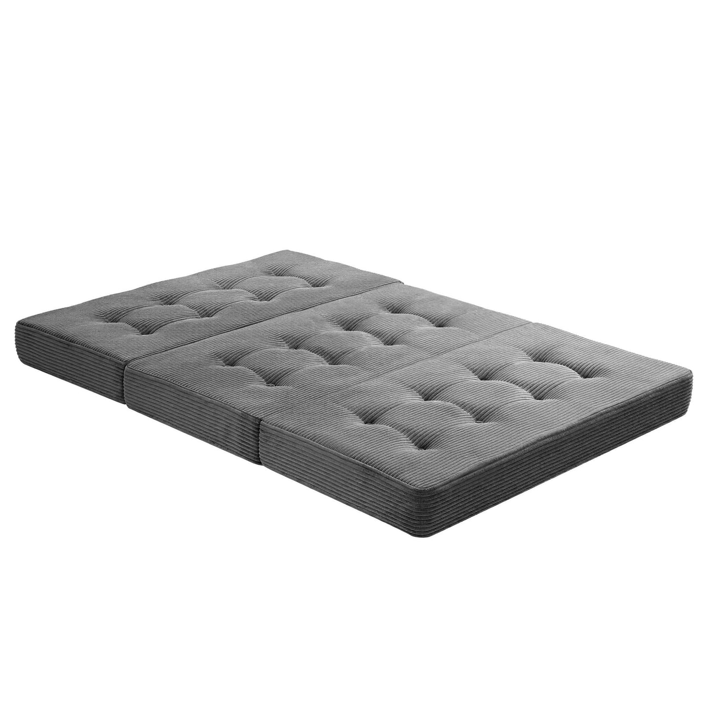 Grey mattress 190x135cm, in room setting