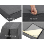 H&L Bedding Alzbeta Folding Foam Portable Mattress Grey