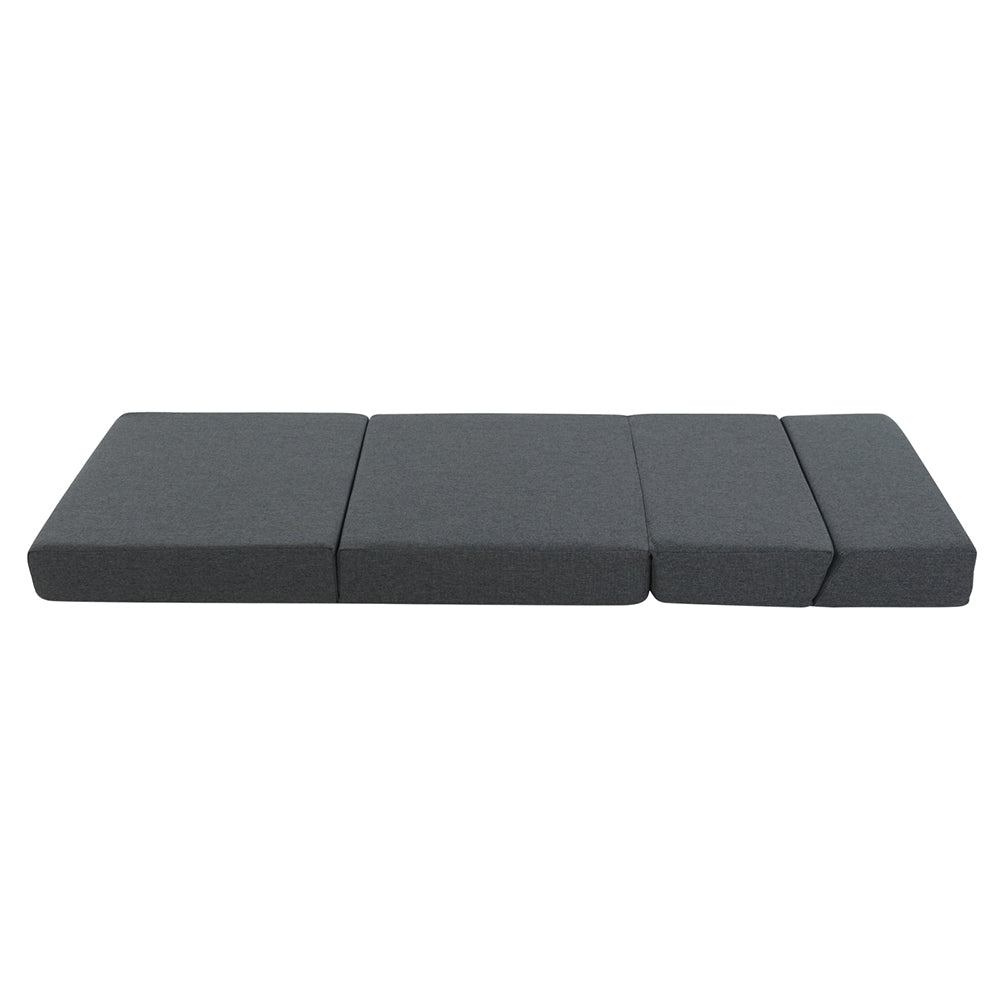 Foldable Mattress Folding Foam Bed Floor Mat Grey
