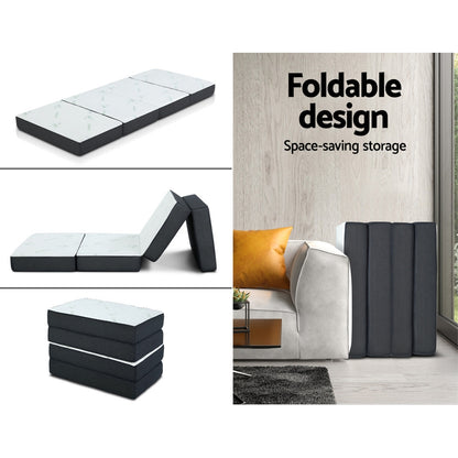 Foldable Mattress Folding Foam Sofa Bed Mat Bamboo