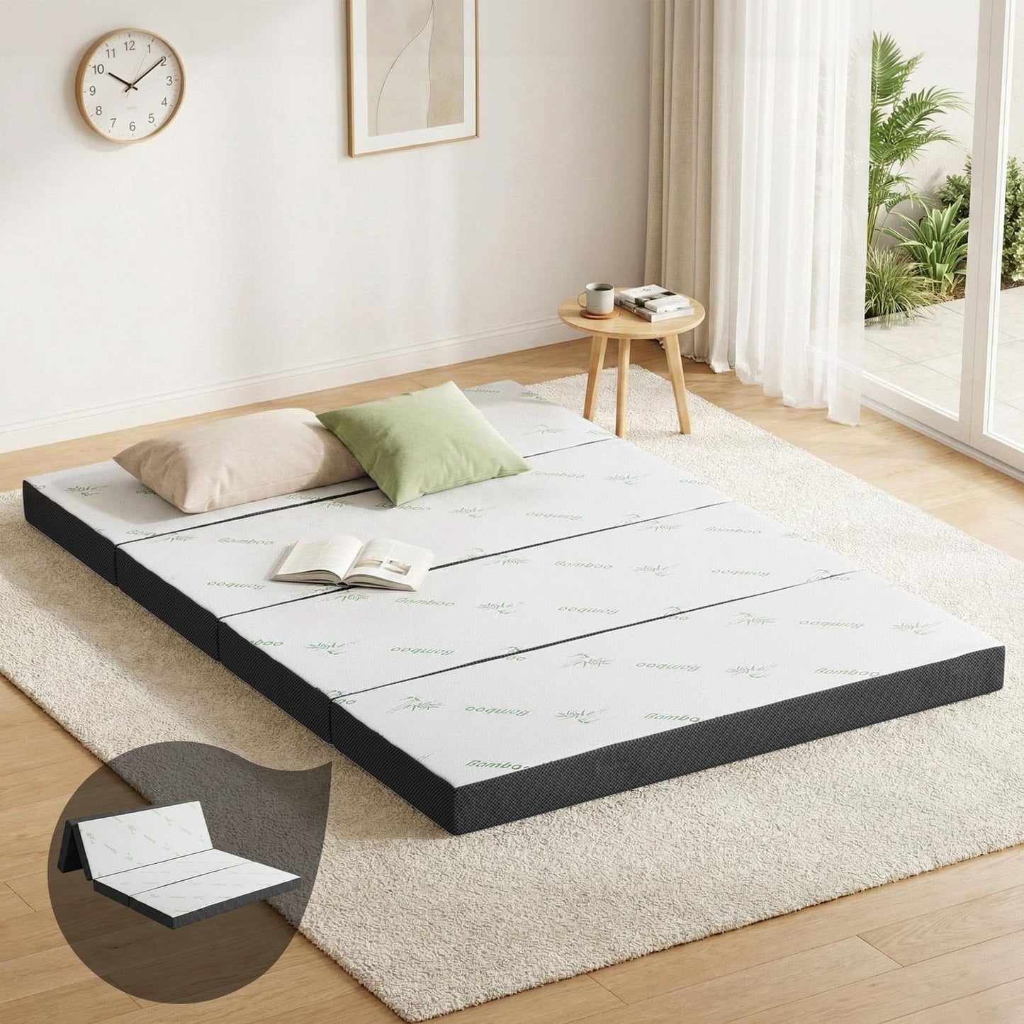 Foldable Foam Mattress Double Size 190x137x10cm