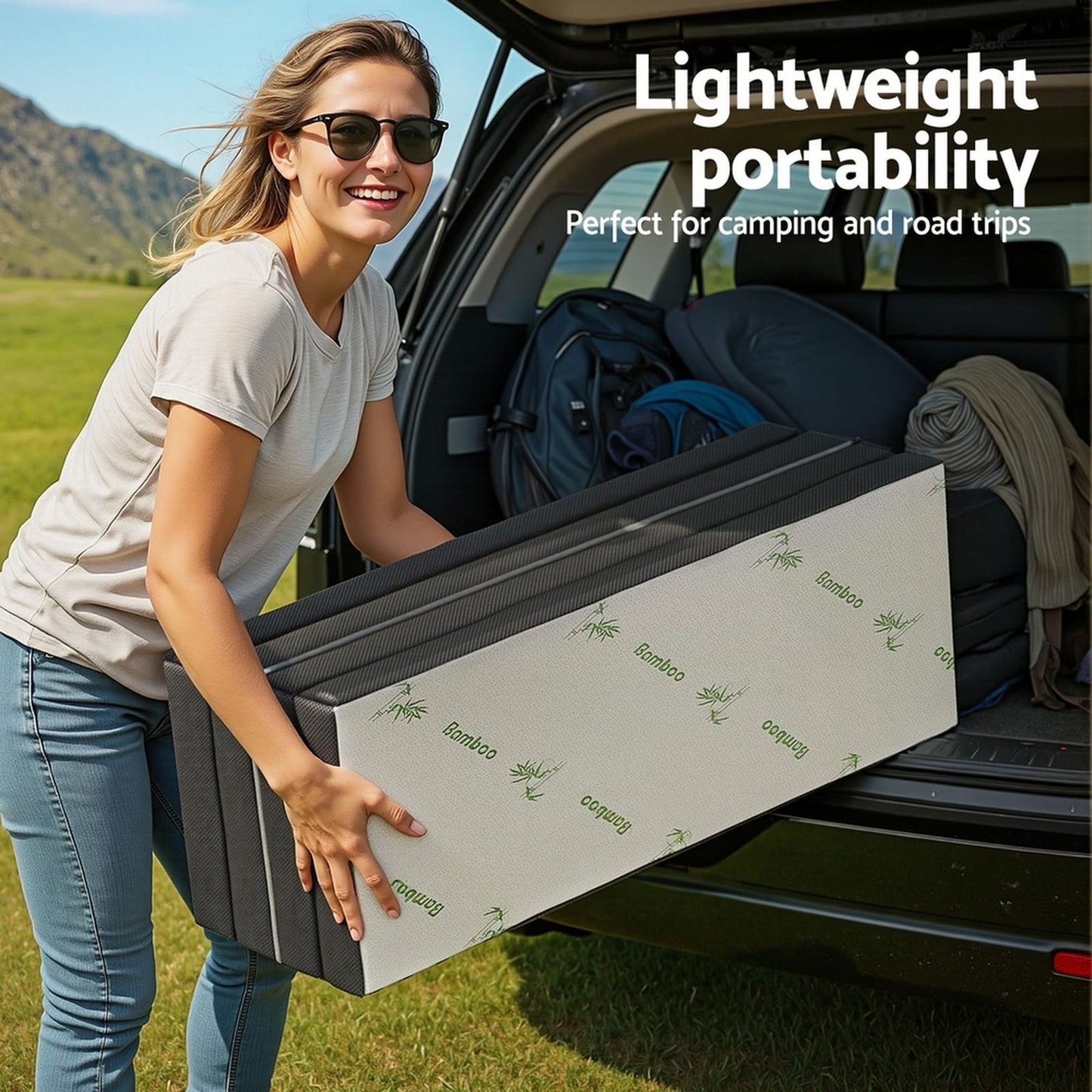 Foldable Foam Mattress Double Size 190x137x10cm