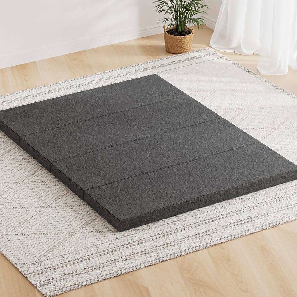 Foldable Queen Mattress Grey 203x153x12cm