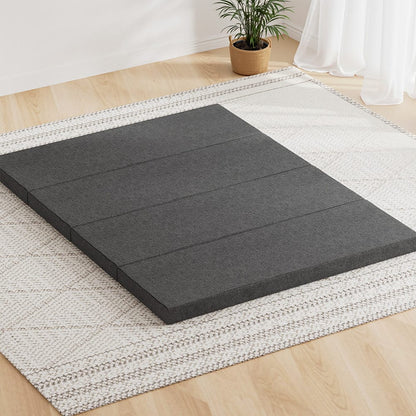 Foldable Queen Mattress Grey 203x153x12cm