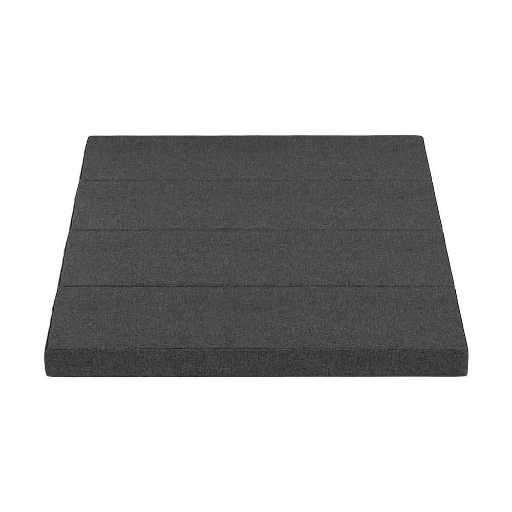 Foldable Queen Mattress Grey 203x153x12cm