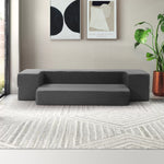Foldable Mattress Folding Foam Sofa Bed Chair Grey