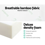 H&L Bedding Alzbeta Folding Foam Portable Mattress Bamboo Fabric
