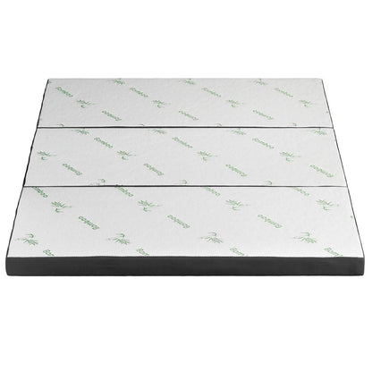 Foldable Mattress Bamboo Queen 203x153x10cm