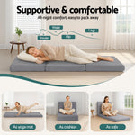 Foldable Mattress Folding Sofa Bed Trifold Memory Foam Camping Cushion Mat