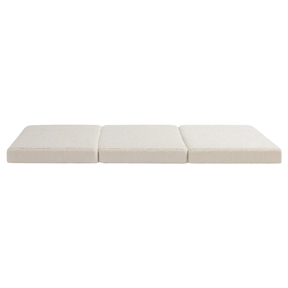 Foldable Mattress Fleece Portable 3-fold Folding Foam Mattresses