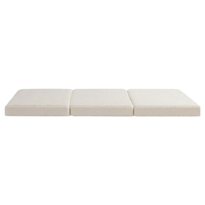 Foldable Mattress Fleece Portable 3-fold Folding Foam Mattresses