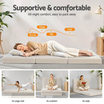 Foldable Mattress Fleece Portable 3-fold Folding Foam Mattresses