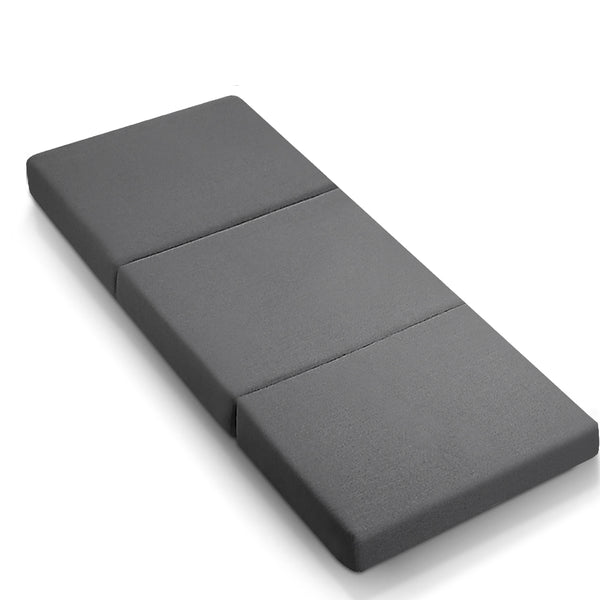  Foldable Mattress Folding Foam Bed Single Grey