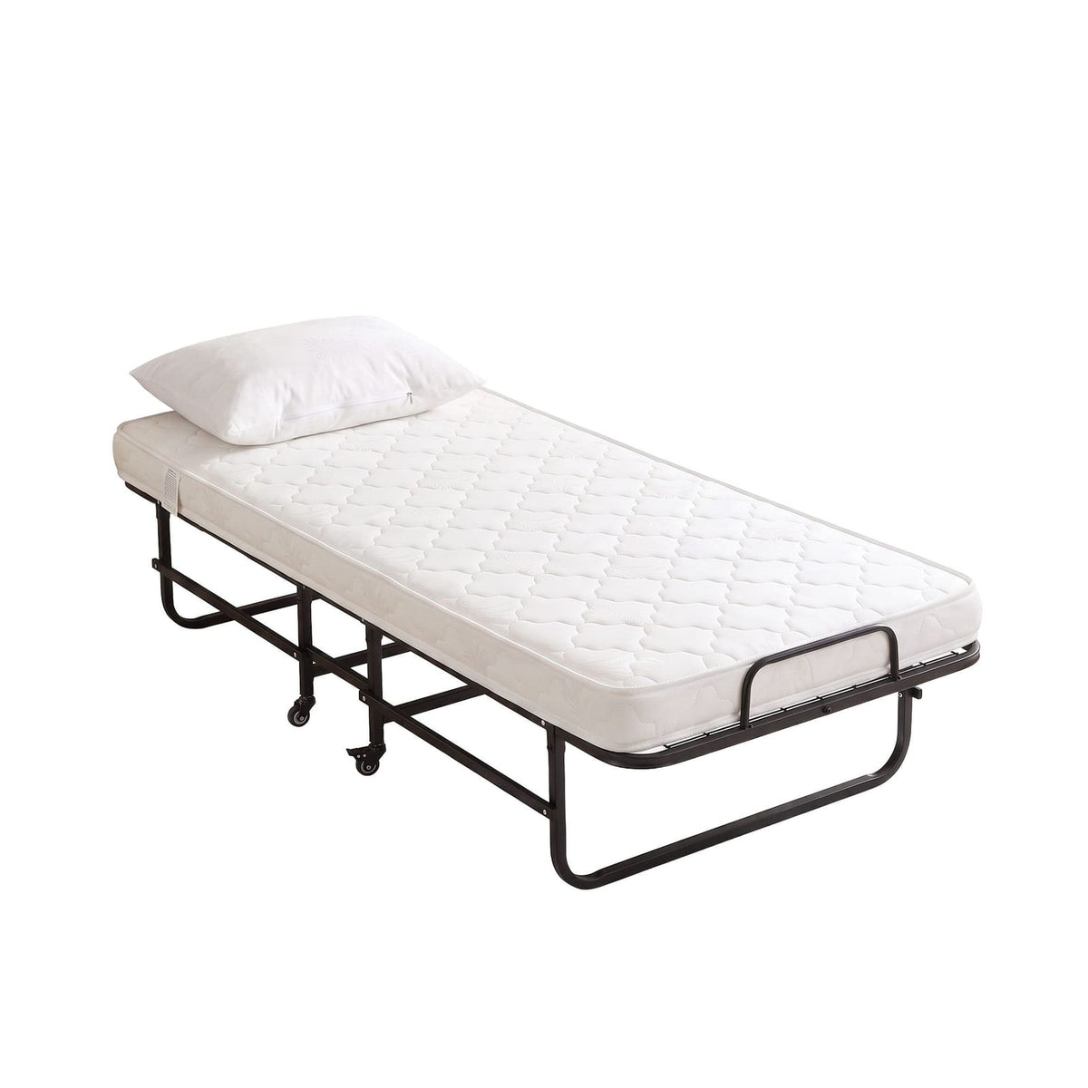 Folding Bed With Mattress Portable king
