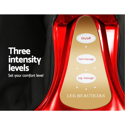 Foot Massager Shiatsu Ankle Calf Leg Massagers Circulation Enhancer Machine Red
