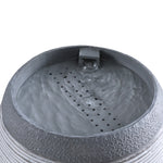 Solar Fountain Bird Bath 48CM Grey Garden Water Feature