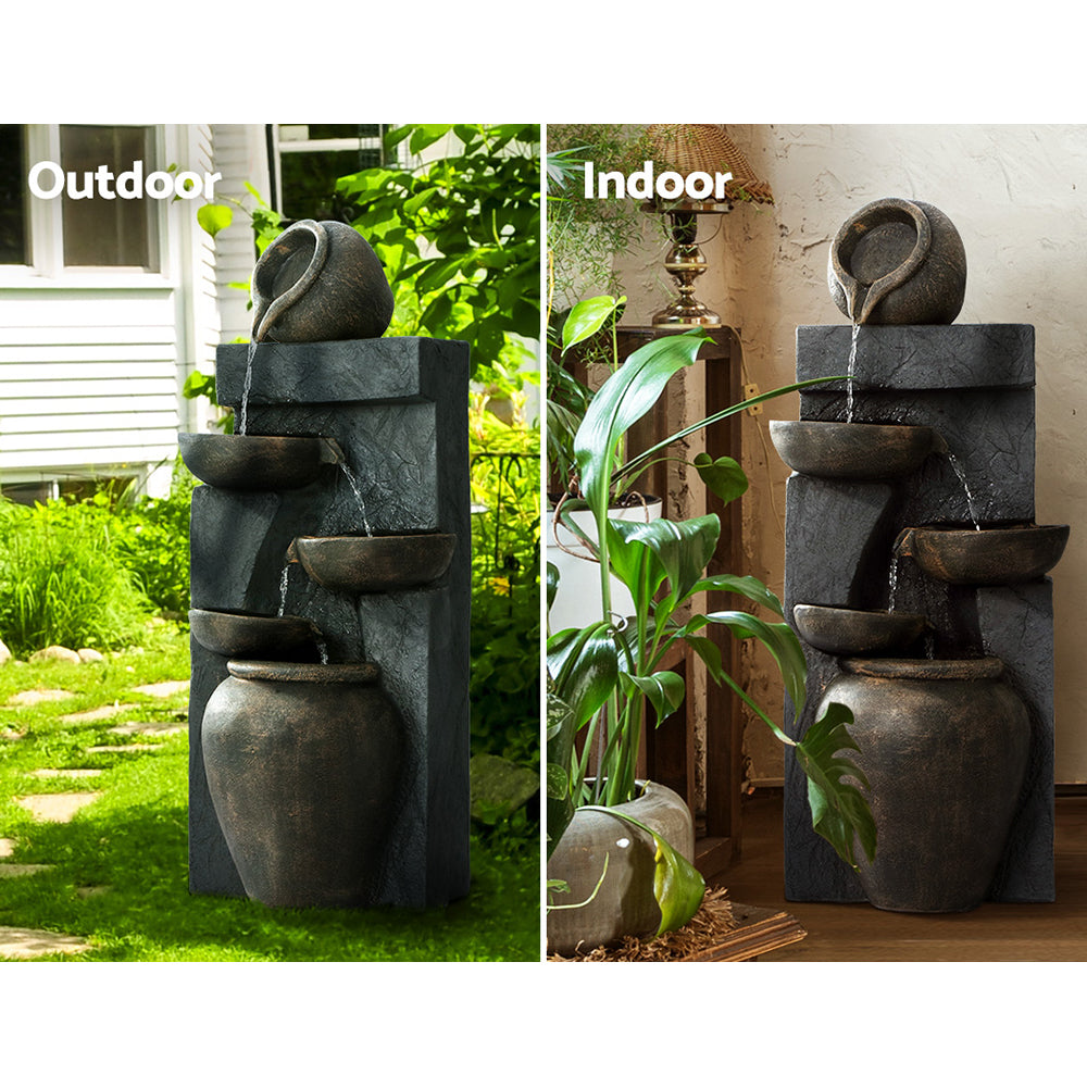 Solar Water Feature 5-Tier 99Cm