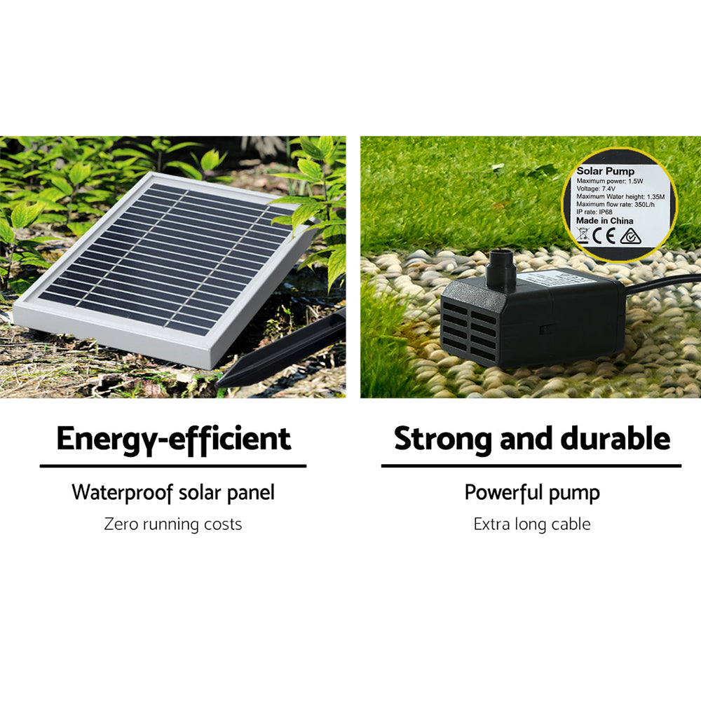 Solar Water Feature 5-Tier 99Cm